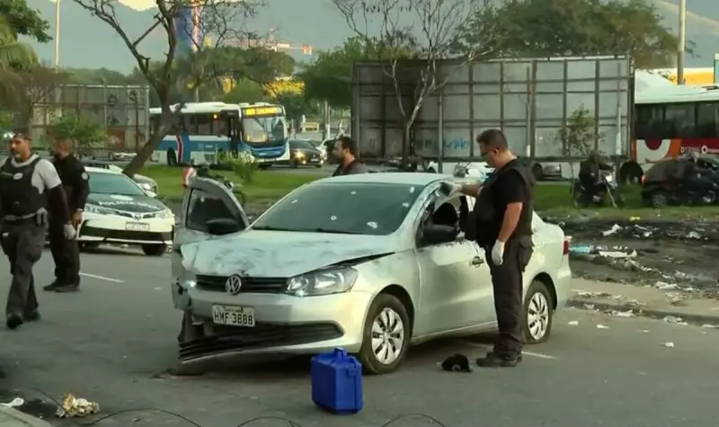 Tragédia em Bangu: Dois trabalhadores são assassinados a tiros dentro de carro na Avenida Brasil