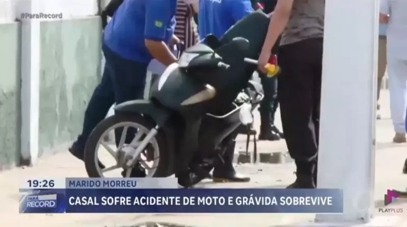 Tragédia em Belém: Homem morre e esposa grávida fica ferida em acidente de moto