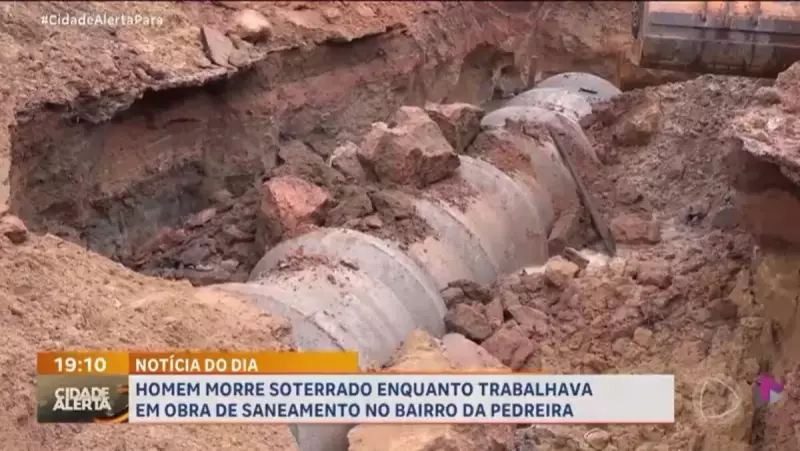 Tragédia em Belém: Trabalhador morre soterrado em obra no bairro da Pedreira