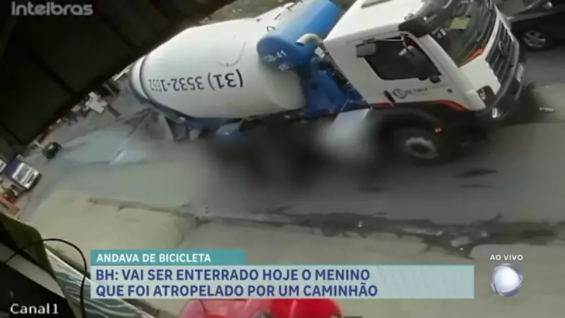 Tragédia em BH: Adolescente morre após ser atropelado por caminhão ao cair de bicicleta
