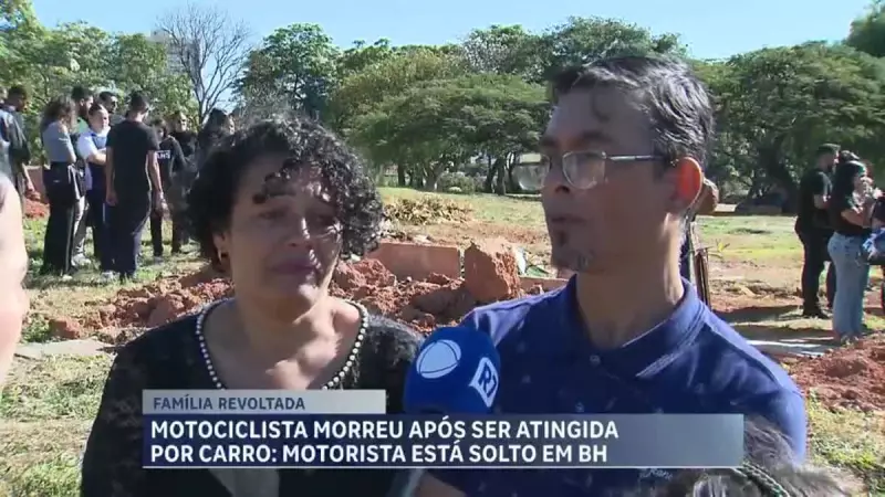 Tragédia em BH: Mulher morre em acidente com motorista sem habilitação - Familiares se despedem em clima de dor