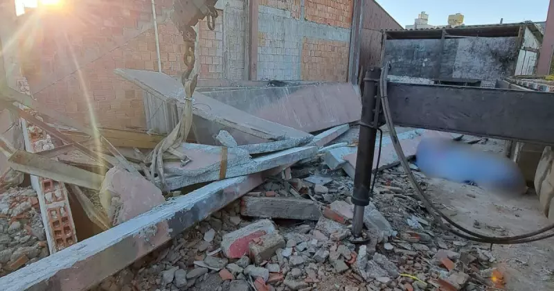 Tragédia em Itapema: Homem morre esmagado por placa durante demolição de barracão