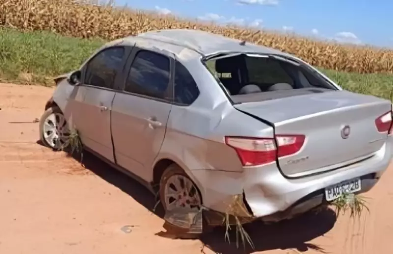 Tragédia em MT: Adolescente de 13 anos morre após pegar carro do pai escondido e sofrer acidente