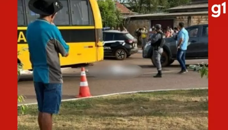 Tragédia em MT: Menino de 6 anos morre atropelado por ônibus a caminho da escola