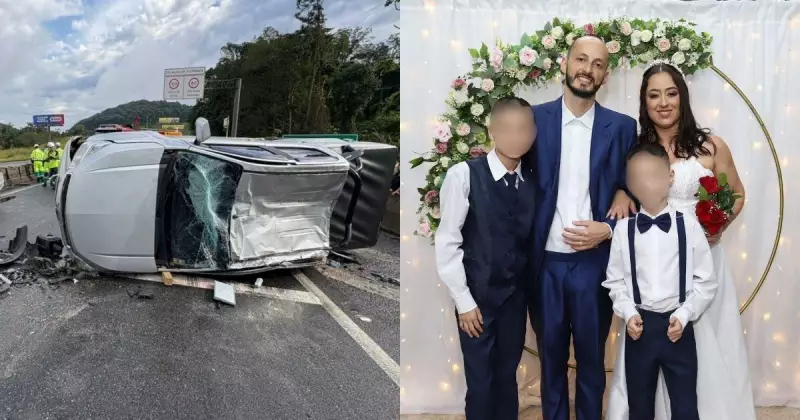 Tragédia em SC: Mãe morre e filhos ficam feridos em acidente dias após aniversário de casamento