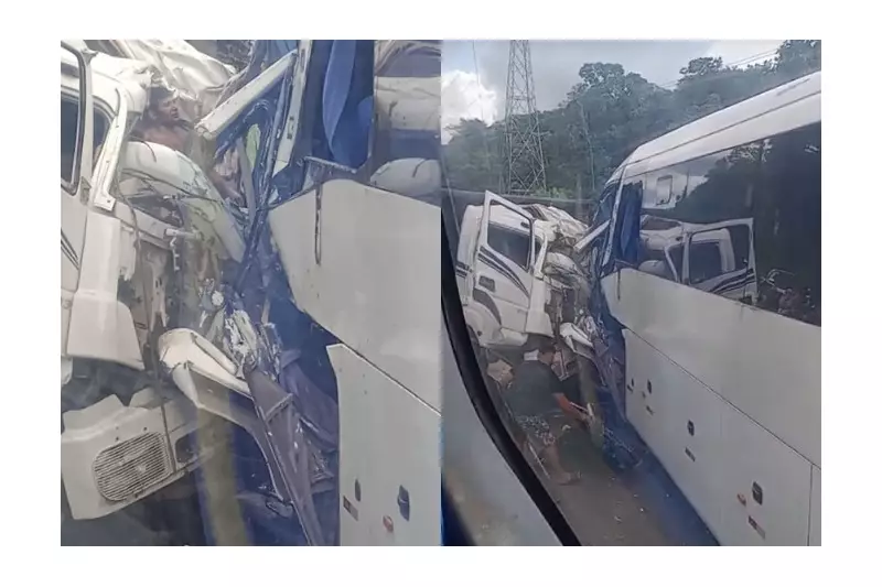 Tragédia na AM-010: Colisão entre caçamba e ônibus deixa um morto e três feridos
