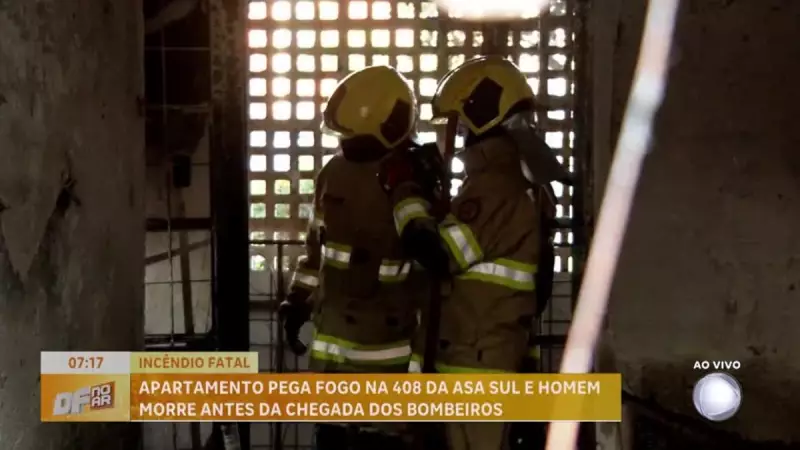 Tragédia na Asa Sul: Incêndio em apartamento mata homem antes da chegada dos bombeiros