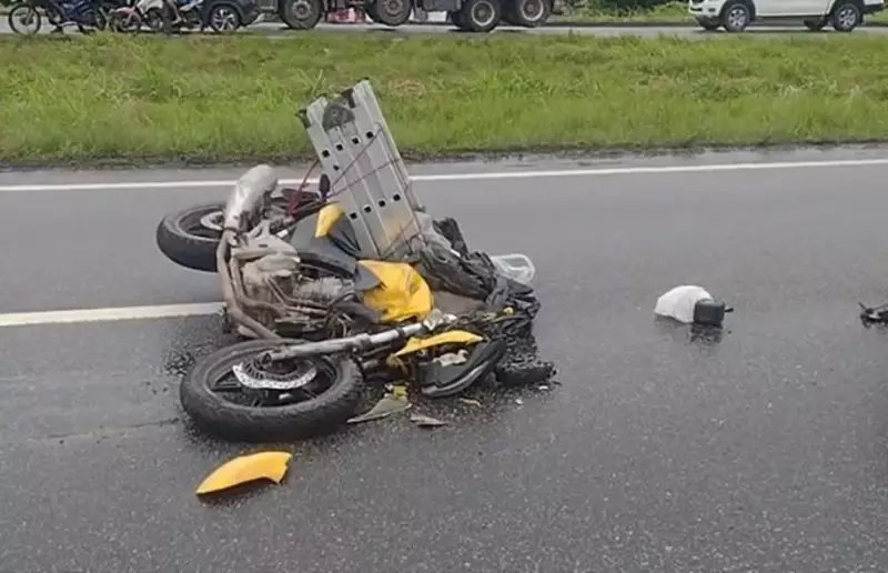 Tragédia na BR-101: Homem morre após cair de moto e ser atropelado por carreta no Recife