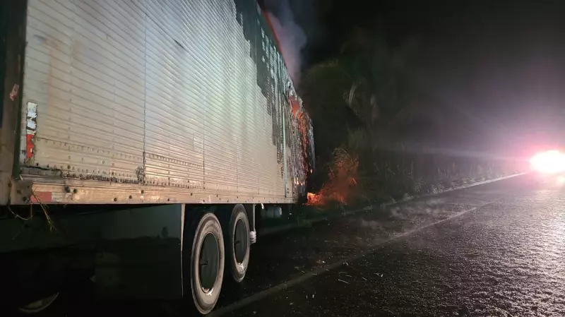 Tragédia na BR-230: Caminhão sai da pista e motorista morre carbonizado no Tocantins