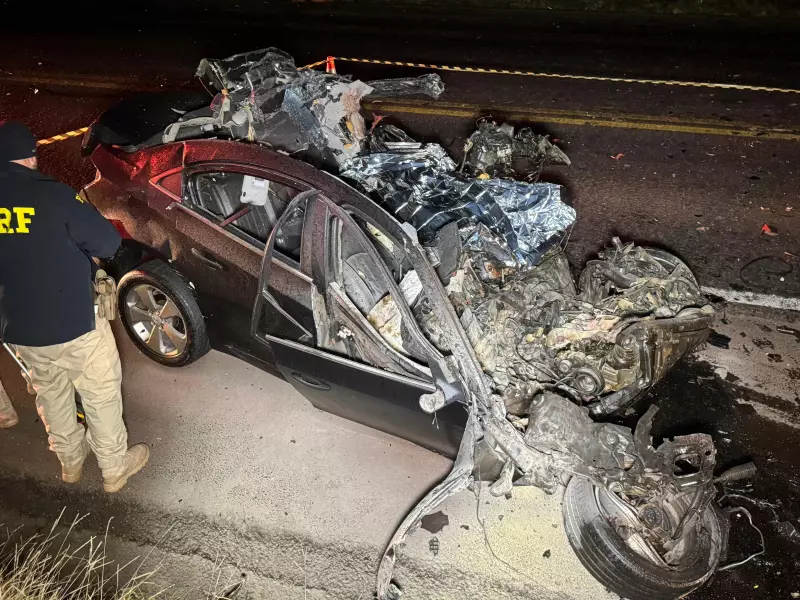 Tragédia na BR-277: Colisão entre carro e caminhão mata uma pessoa em Guaraniaçu