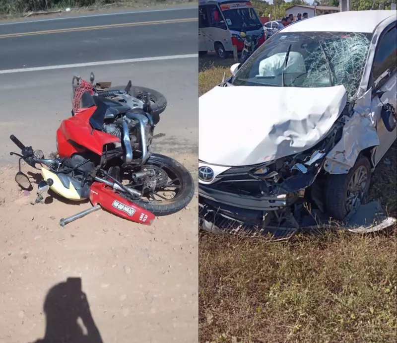 Tragédia na BR-343: Acidente entre carro e moto mata dois e deixa um ferido em Altos