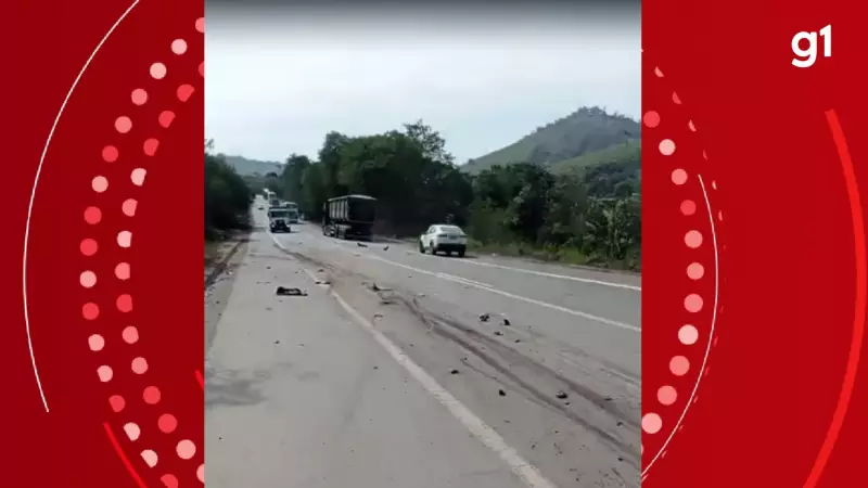 Tragédia na BR-381: Motociclista morre após invadir contramão e colidir com carreta