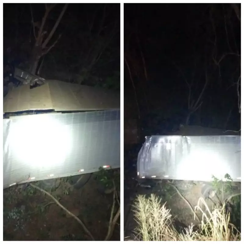 Tragédia na MG-496: Caminhão despenca de ponte de 10 metros e motorista morre