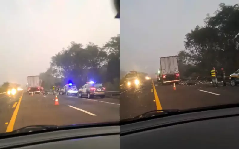 Tragédia na Rodovia Raposo Tavares: Passageira morre em acidente entre caminhões no interior de SP
