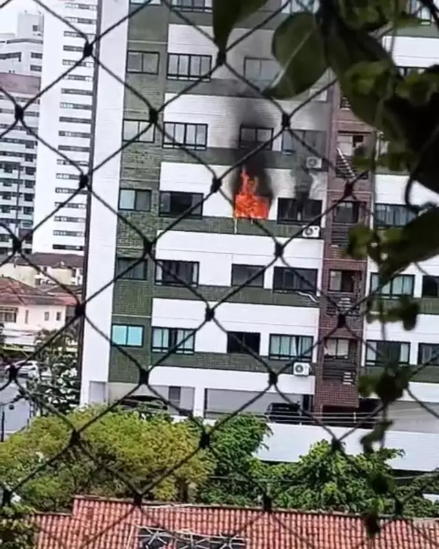 Tragédia no Recife: homem morre e bebê de 29 dias é resgatado de incêndio em apartamento | Assista ao vídeo