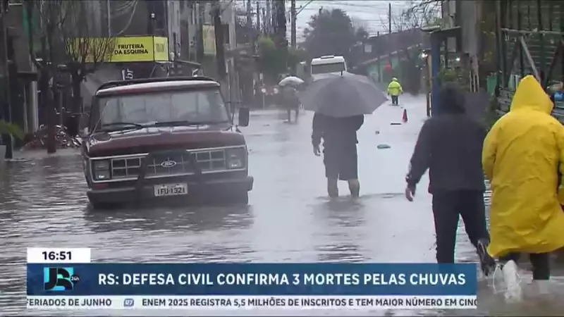 Tragédia no Rio Grande do Sul: Tempestades deixam três mortos e causam destruição
