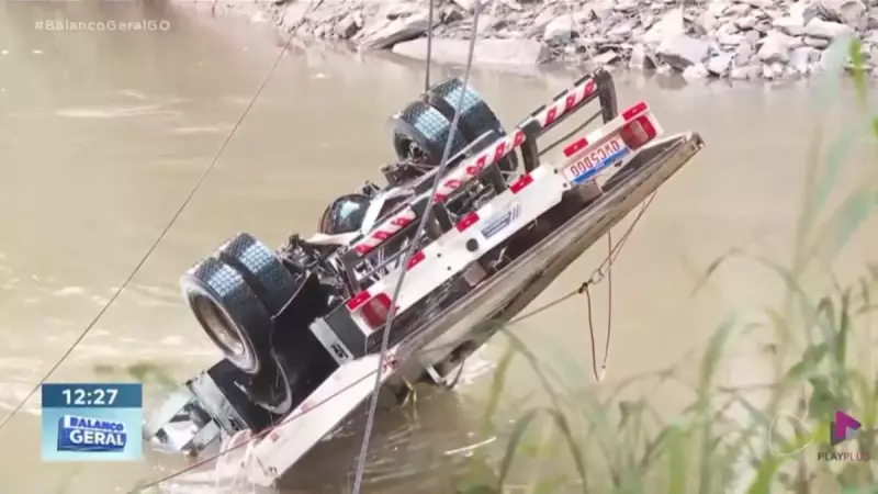 Tragédia no Rio Meia Ponte: Corpo de caminhoneiro é resgatado após acidente