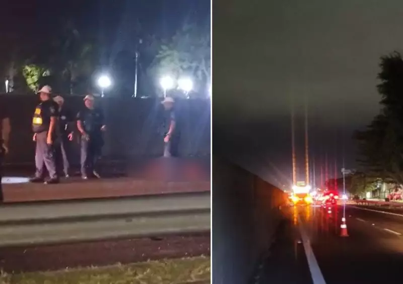 Tragédia no trânsito: Homem morre atropelado por vários carros ao tentar atravessar rodovia em Guarujá, SP