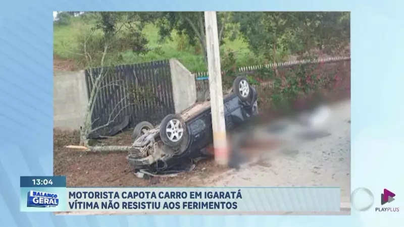 Tragédia no trânsito: Jovem de 28 anos morre em acidente de carro em Igaratá, SP
