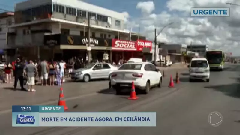 Tragédia no trânsito: Motociclista morre em acidente fatal em Ceilândia, DF
