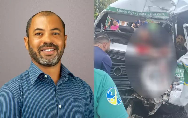 Tragédia no trânsito: Motorista de transporte complementar morre em colisão frontal entre kombi e caminhão em São Lourenço da Mata