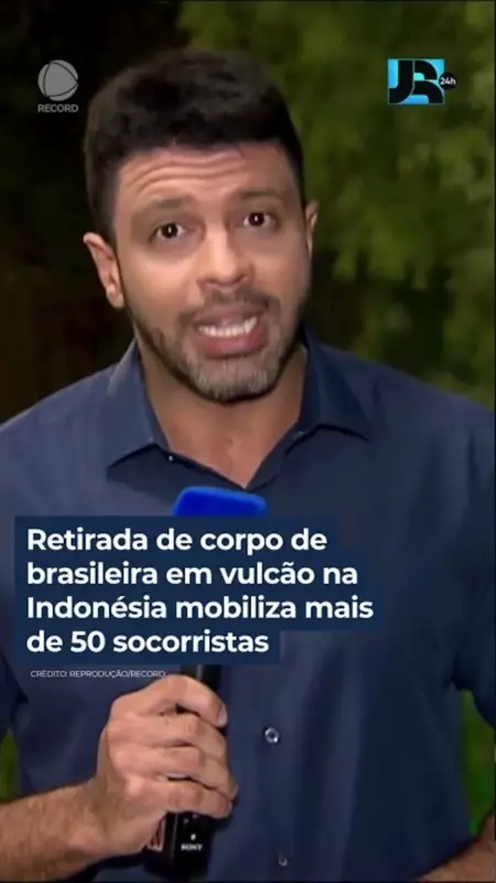 Tragédia no vulcão da Indonésia: resgate de brasileira mobiliza mais de 50 socorristas