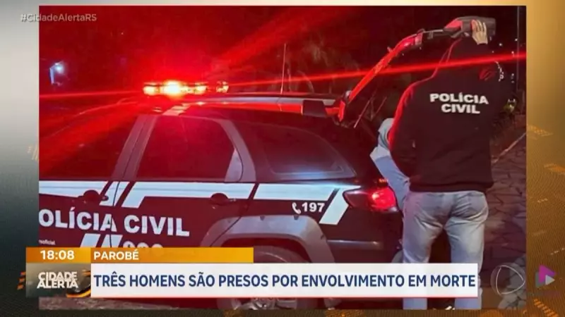 Três homens são presos por homicídio ligado ao tráfico em Parobé, RS