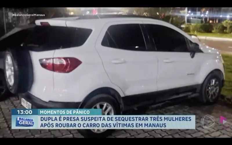 Três mulheres são feitas reféns em carro roubado na Zona Norte de Manaus: veja detalhes