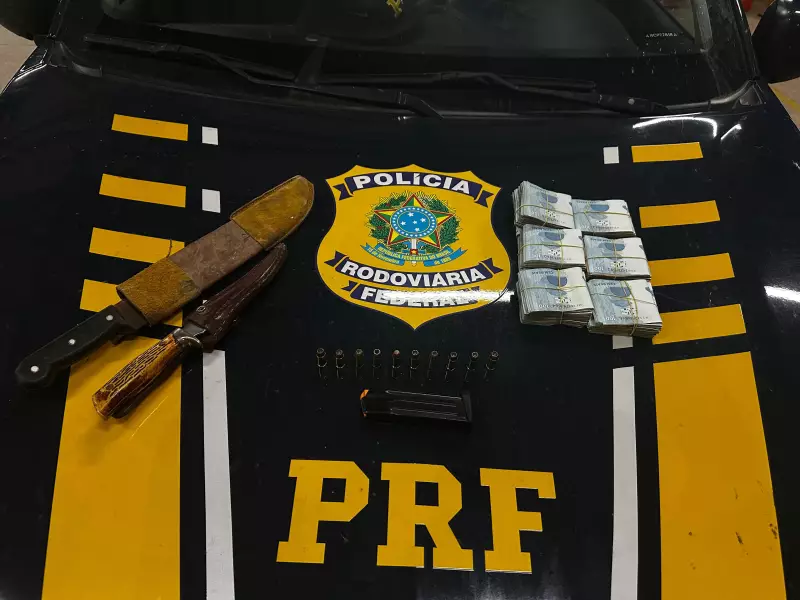 Trio é detido com munições e mais de R$ 60 mil na BR-226 no Maranhão