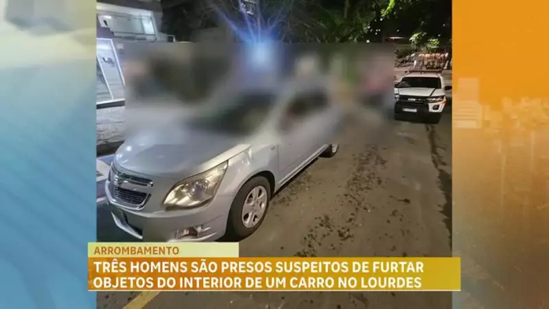 Trio é preso após arrombar carros em bairro nobre de Belo Horizonte