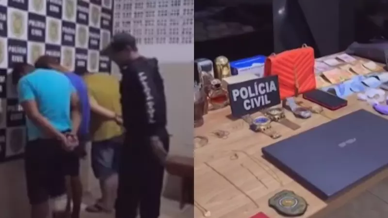 Trio é preso após onda de furtos em lojas e residências no interior do Pará