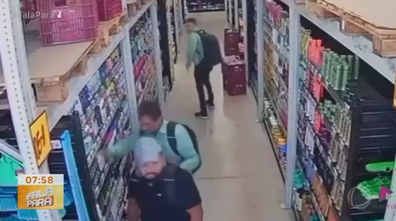 Trio elegante é flagrado furtando em supermercado: veja as imagens chocantes!