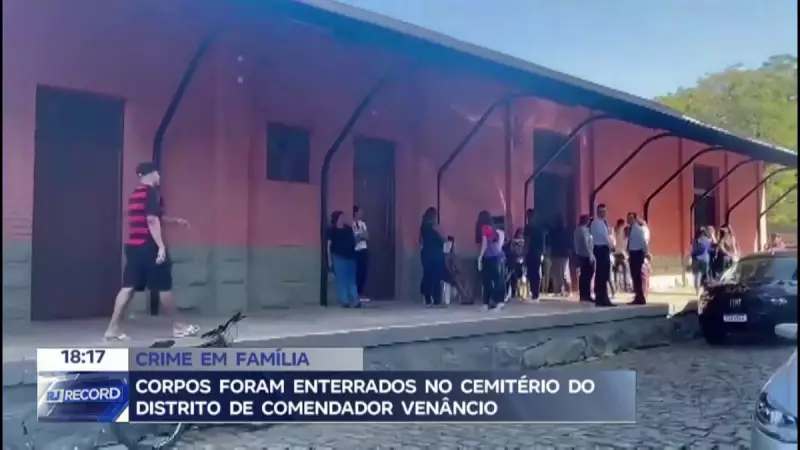 Triplo homicídio choca interior do RJ: enterro de família vítima reúne multidão