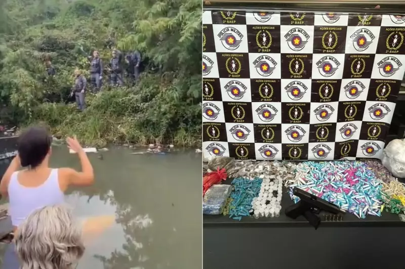 Troca de tiros em comunidade do litoral de SP deixa suspeito baleado | Vídeo