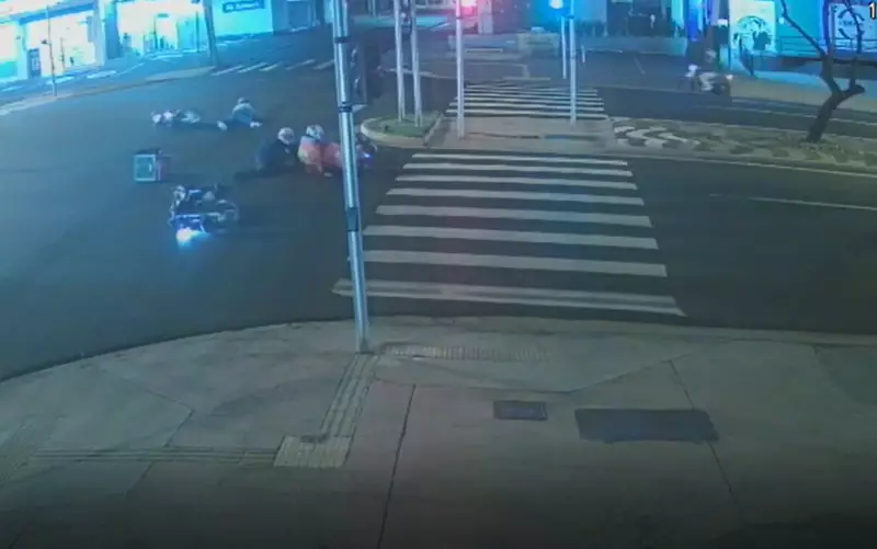 Trombada entre motos em Ribeirão Preto: veja o vídeo do acidente