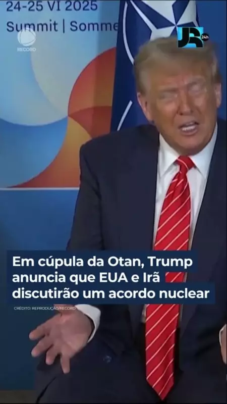 Trump Anuncia Negociações de Acordo Nuclear entre EUA e Irã na Cúpula da OTAN