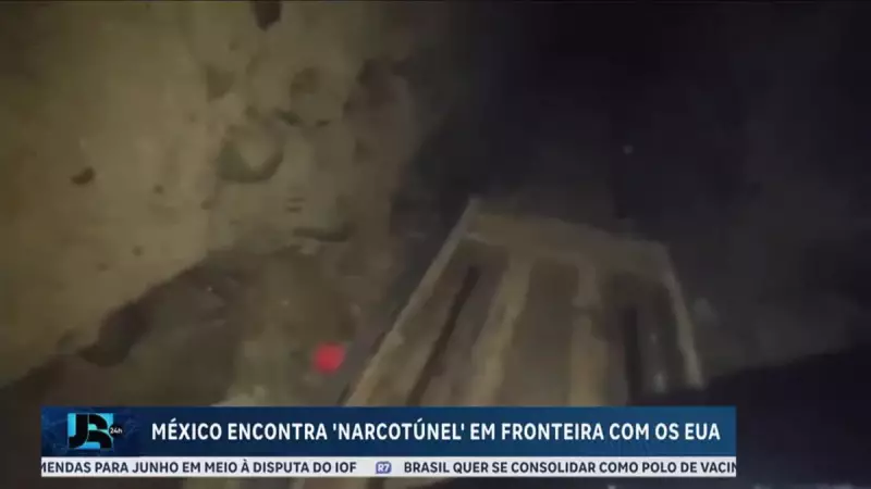 Túnel de narcotráfico descoberto na fronteira entre México e EUA: veja detalhes