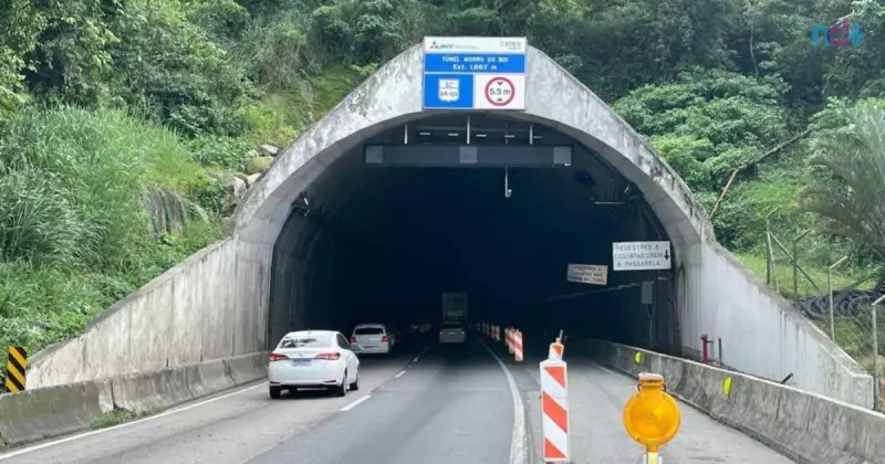 Túnel do Morro do Boi fecha para testes na madrugada e exige atenção na BR-101 em SC
