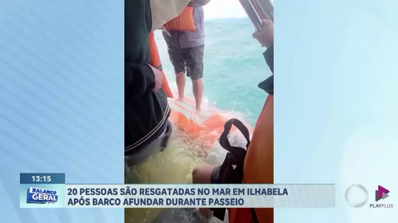 Turistas passam por terror em Ilhabela após barco afundar: relatos de pânico e resgate