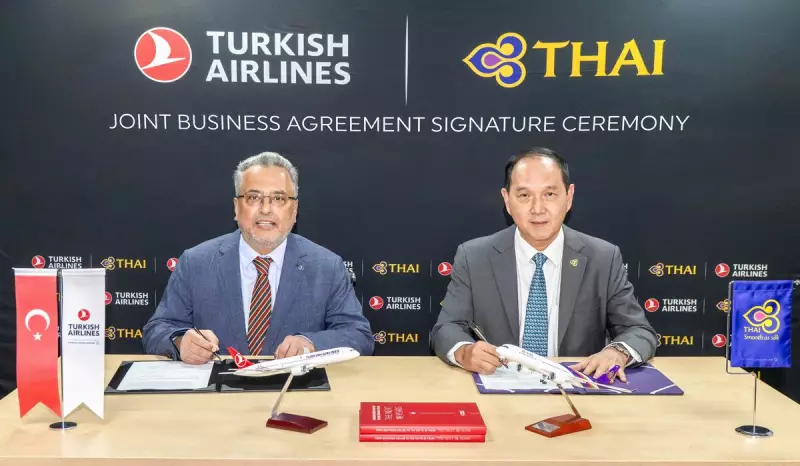 Turkish Airlines e Thai fecham parceria estratégica para ampliar rotas e serviços