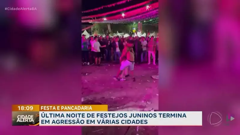 Última noite de festas juninas na Bahia termina em confusão: brigas e agressões marcam celebrações