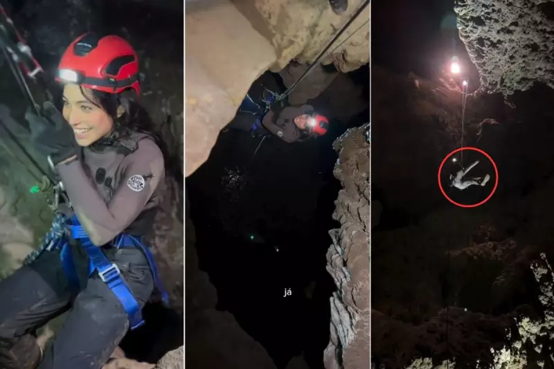 Vanessa Lopes enfrenta desafio radical: mais de 20 metros de rapel na Capital das Cavernas em SP