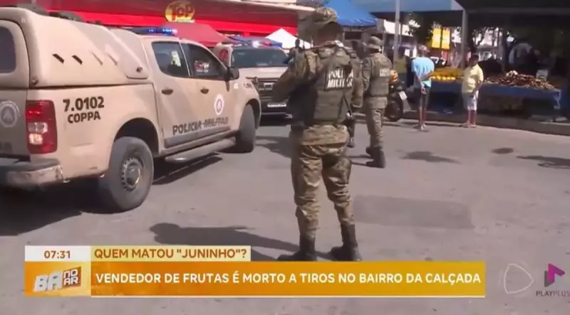 Vendedor de frutas é executado com tiros na cabeça em Salvador: crime choca moradores