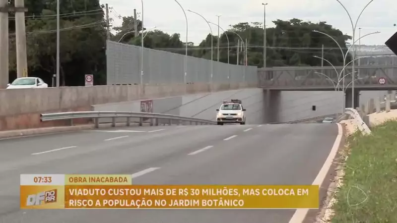Viaduto de R$ 30 milhões no Jardim Botânico (DF) põe população em risco