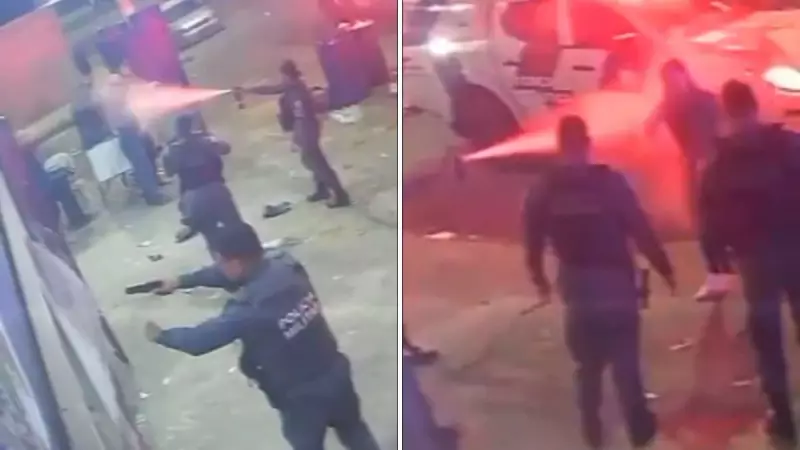 Vídeo chocante mostra policiais agredindo comerciante, esposa e clientes na Serra, ES