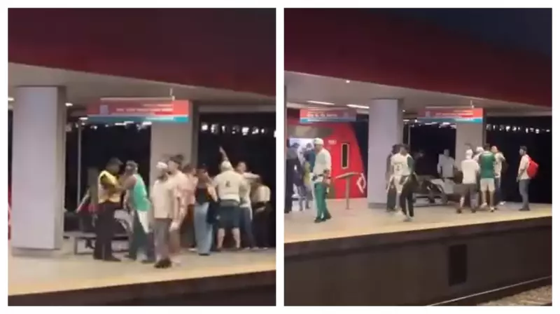 Violência em São Paulo: torcedores do Palmeiras agridem homem em estação de trem na Zona Leste
