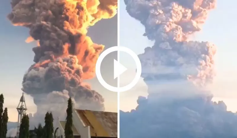 Vulcão entra em erupção na Indonésia e forma megacoluna de cinzas de 11 km de altura — assista ao vídeo impressionante!