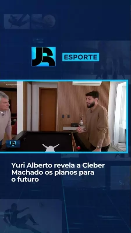 Yuri Alberto revela planos para o futuro em conversa com Cleber Machado