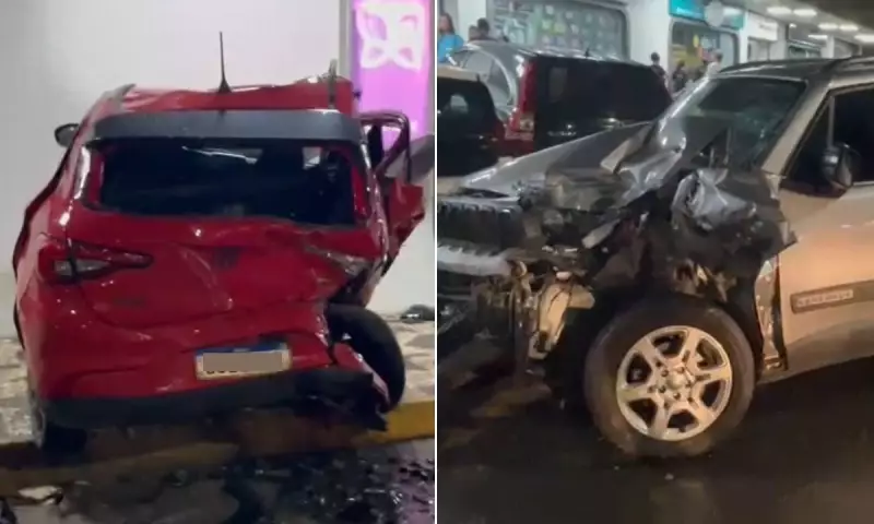 Acidente em estacionamento de shopping em Salvador deixa feridos: veja detalhes