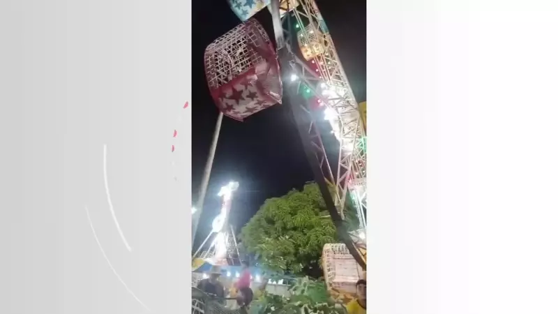 Acidente em roda-gigante deixa homem e adolescente feridos no sul de Roraima